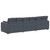 Modular Sofa with Cushions Dark Gray A949-3321100