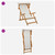 Deck Chair 3 Position Solid Eucalyptus Wood Cream A949-42024885