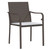 Garden Dining Set 5 pcs Brown and Black PE Rattan A949-3379046