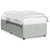 Bed Frame without Mattress Light Gray Twin XL Velvet A949-3285062