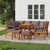 9 Piece Patio Dining Set with Cushions Solid Wood Acacia A949-3154977