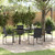 Garden Dining Set 5 pcs Black Textilene and Steel A949-3379343