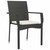 Garden Dining Set 5 pcs Black Poly Rattan A949-3380080