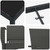 Garden Dining Set 5 pcs Black Poly Rattan A949-3380080