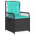 Garden Dining Set 5 pcs Black Poly Rattan A949-3381060