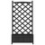 Planter with Trellis Black Solid Wood Fir A949-365490