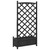 Planter with Trellis Black Solid Wood Fir A949-365490