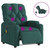 Electric Massage Recliner Chair Dark Green Fabric A949-3206072