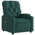 Electric Massage Recliner Chair Dark Green Fabric A949-3206072