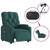 Electric Massage Recliner Chair Dark Green Fabric A949-3206072