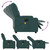 Electric Massage Recliner Chair Dark Green Fabric A949-3206072