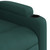 Electric Massage Recliner Chair Dark Green Fabric A949-3206072