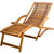 Deck Chair with Footrest Solid Acacia Wood A949-41806
