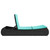 Double Sun Lounger with Cushions Black Poly Rattan A949-368098