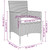 7 Piece Patio Dining Set with Cushions Gray and Black A949-3156621