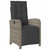 Garden Dining Set 5 pcs Grey Poly Rattan A949-3380325
