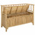 Garden Storage Bench 110 x 47 x 80 cm Bamboo Natural A949-42028076