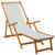 Folding Sun Lounger 2 pcs 3 Position Solid Eucalyptus Wood A949-3407822