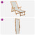 Folding Sun Lounger 2 pcs 3 Position Solid Eucalyptus Wood A949-3407822
