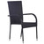 Garden Dining Set 5 pcs Black Powder-Coated Steel A949-3379404