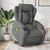 Stand up Massage Recliner Chair Dark Gray Fabric A949-3206011