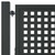 Garden Gate Anthracite 39.4x68.9" Steel A949-154563