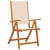 7 Piece Patio Dining Set Solid Wood Acacia and Textilene A949-3279278