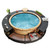 Hot Tub Surround Black Poly Rattan A949-41454