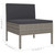 12 Piece Patio Lounge Set with Cushions Poly Rattan Gray A949-3094514