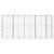 Gabion Basket with Cover 177.2"x39.4"x78.7" Galvanized Iron A949-3295232