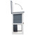 Outdoor Rabbit Hutch 1 Door Gray Wood A949-170831