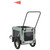 Pet Bike Trailer Gray and Black Oxford Fabric and Iron A949-93944