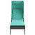 Sun Lounger with Canopy Black Poly Rattan A949-368196