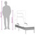 Sun Lounger with Canopy Black Poly Rattan A949-368196