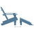 Patio Adirondack Chair with Ottoman Solid Fir Wood Blue A949-315865
