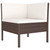 6 Piece Patio Lounge Set with Cushions Poly Rattan Brown A949-3094351