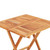 3 Piece Bistro Set with Green Cushions Solid Teak Wood A949-3063230