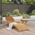 Sun Lounger Solid Teak Wood Brown A949-42008387