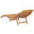 Sun Lounger Solid Teak Wood Brown A949-42008387