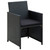 4 Piece Patio Lounge Set with Cushions Poly Rattan Black A949-46390