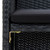 4 Piece Patio Lounge Set with Cushions Poly Rattan Black A949-46390