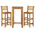 3 Piece Patio Bar Set Solid Wood Acacia A949-3154390