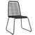 3 Piece Patio Dining Set Black A949-3099095