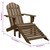 Patio Chair with Ottoman Wood Brown A949-45701
