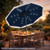 9 Feet Solar Patio Umbrella with 24 LED Lights for Yard-Navy - Color: Navy D681-NP13219NY
