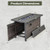 45 Inch Propane Rattan Firepit Table with Glass Stones and Protective Cover-Mixed Brown - Color: Br D681-NP11847BN