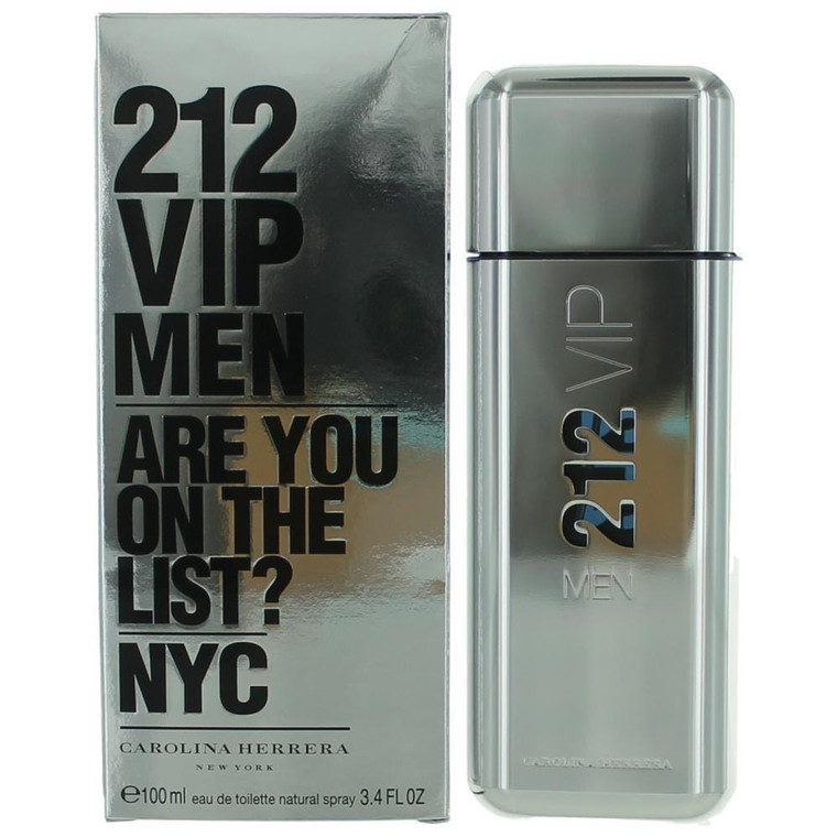 212 VIP by Carolina Herrera, 3.4 oz Eau De Toilette Spray for Men R654-am212vip34s