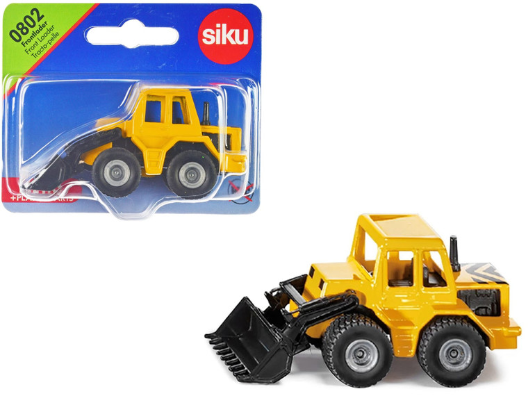 Front Loader Yellow and Black Diecast Model by Siku F977-0802