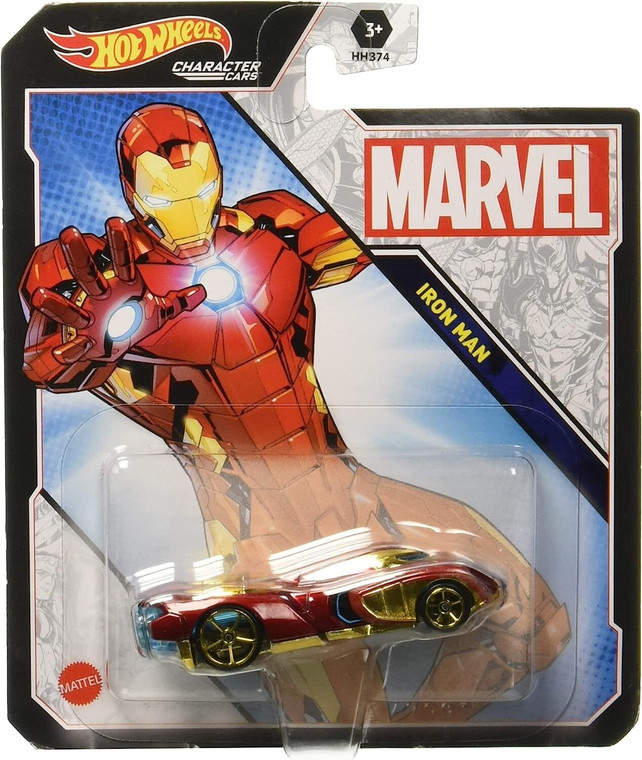 Hot Wheels Character Cars - Marvel Iron Man A919-5-194735064106