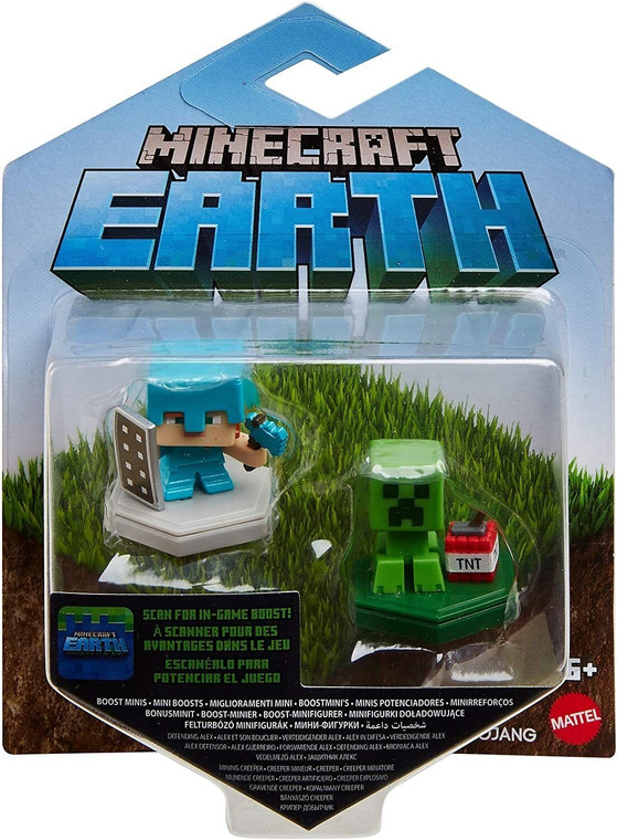 Minecraft Earth Alex & Mining Creeper Mini Figures A919-5-887961831696